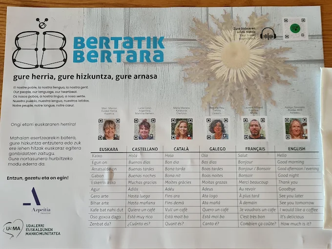 Bordatxo Azpeitia menu 1